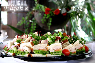 Elijah's Catering San Diego, Finger Sandwiches Platter at the Rancho Bernardo Winery.